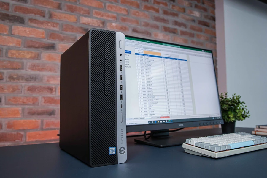 PC HP EliteDesk 800 G5 SFF với chip i5, 8GB RAM, 1TB HDD.