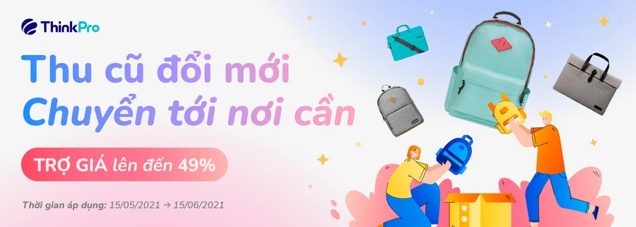 Balo Tomtoc LightWeight Multi-Purpose trong chương trình thu cũ đổi mới tại ThinkPro