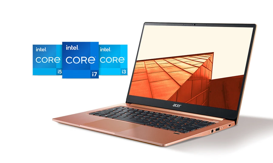 Acer Swift 3 14-inch mỏng nhẹ với chip Intel thế hệ 11, RAM 8GB LPDDR4x