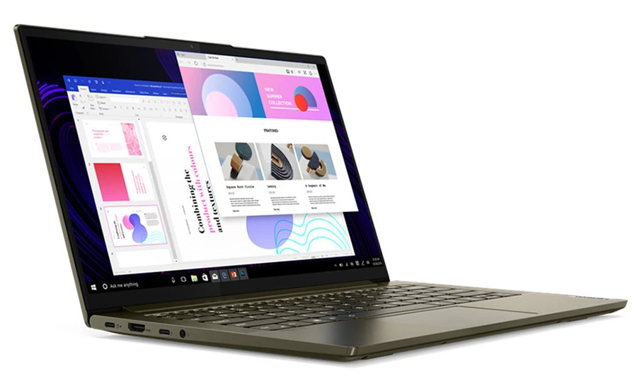 Laptop mỏng nhẹ với viền màn hình mỏng, bàn phím ôm tay, loa Dolby Atmos
