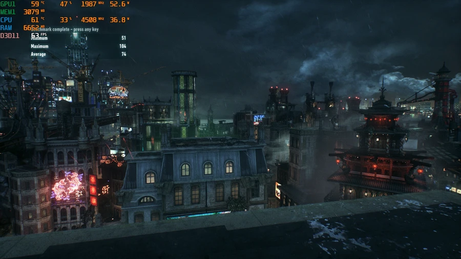 Acer Nitro 5 chạy Windows 11 trong game Batman Arkham Knight