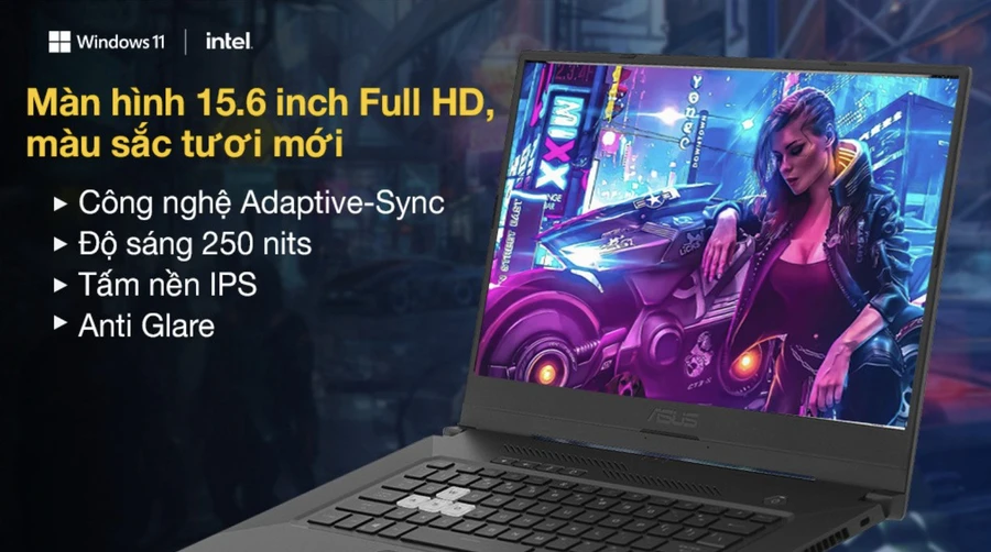 Laptop Windows 11 chơi game với card đồ họa NVIDIA RTX 3050
