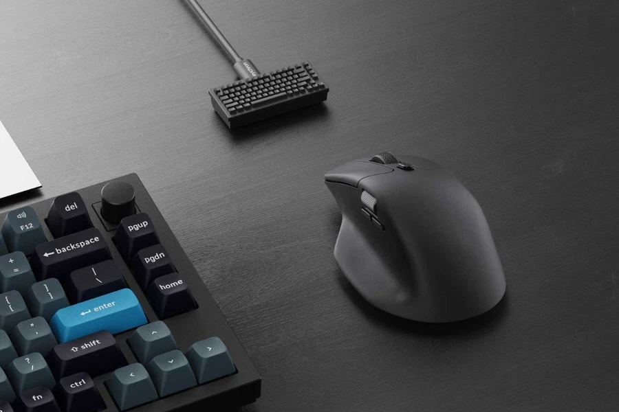 Chuột không dây Keychron M6 Ergonomic hỗ trợ cả 3 chế độ kết nối