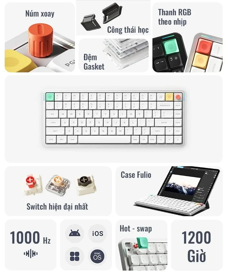 Air75 V3 còn có phối màu hoàn toàn mới