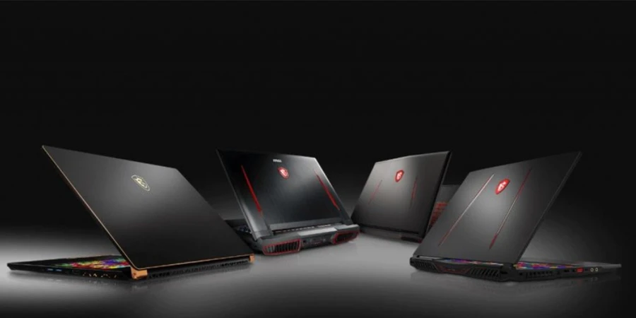 Laptop MSI thiết kế mạnh mẽ, cứng cáp mang phong cách gaming.