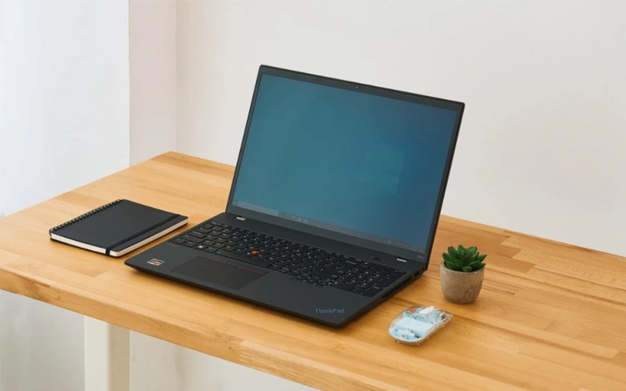 ThinkPad P16s có thiết kế mỏng nhẹ ấn tượng so với một chiếc máy trạm di động