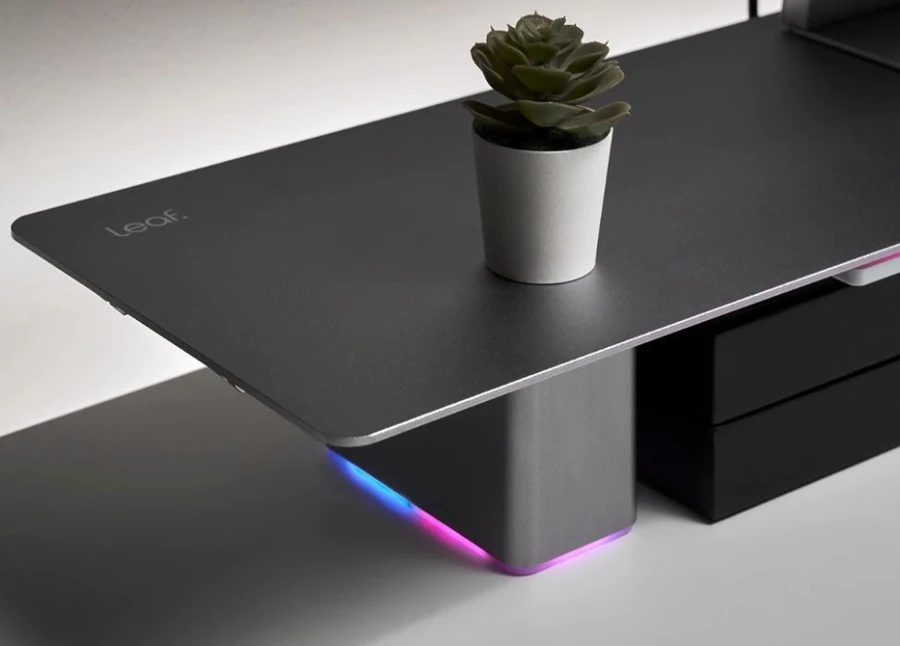 Kệ màn hình Leaf Stand Edge Moonlight - Hệ thống LED RGB ambient rực rỡ