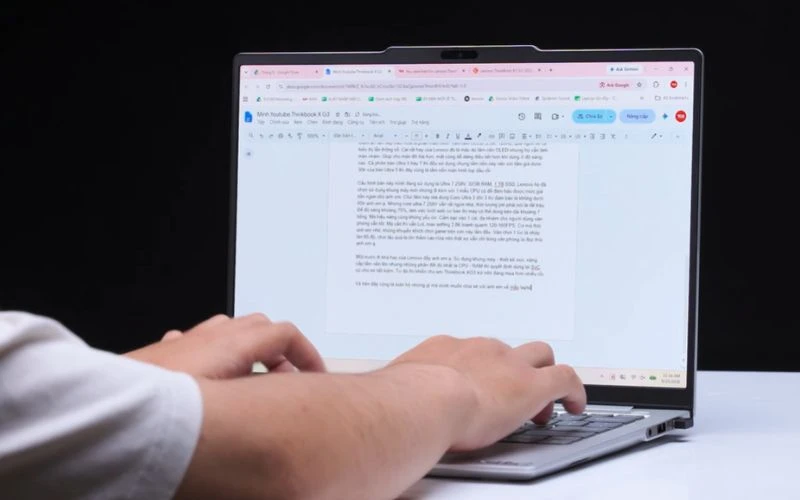 Lenovo Thinkbook X AI G3 2026 có không gian lưu trữ 512GB SSD