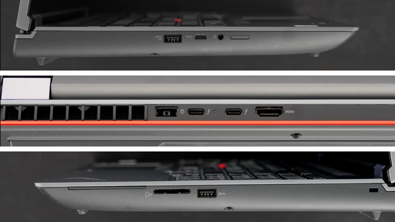 Số lượng các cổng kết nối trên Thinkpad P16