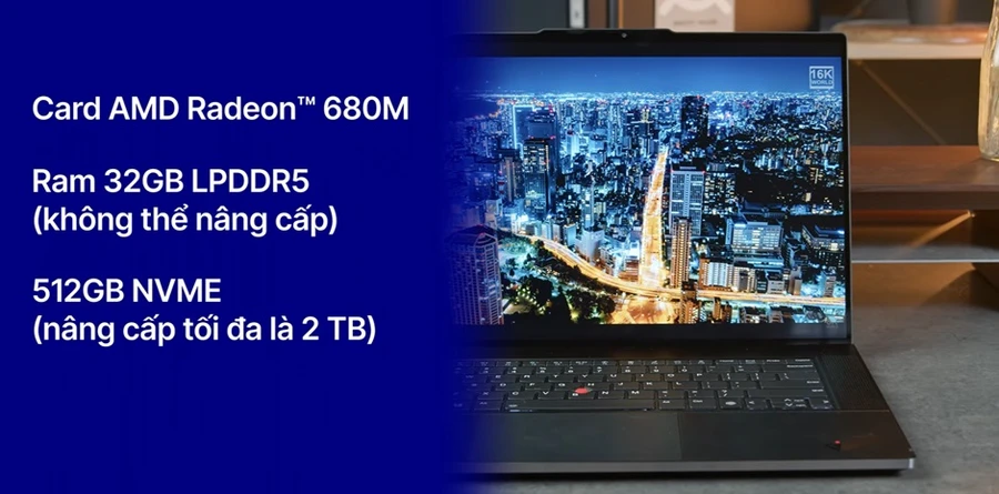 RAM và SSD với dung lượng lớn