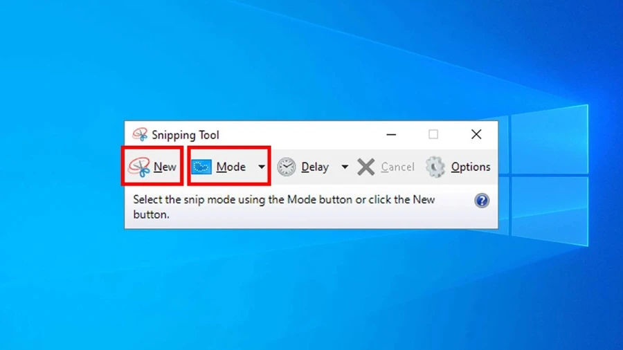 Cách sử dụng công cụ Snipping Tool