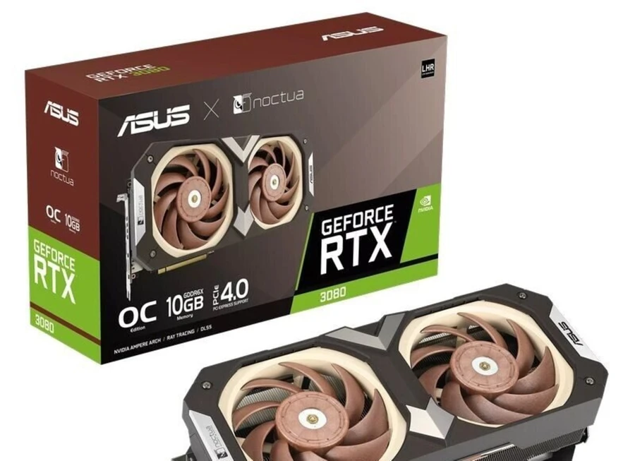 Sự kết hợp giữa ASUS và Noctua đã cho ra đời sản phẩm mang tên ASUS GeForce RTX 3080 Noctua OC Edition 10 GB GDDR6X