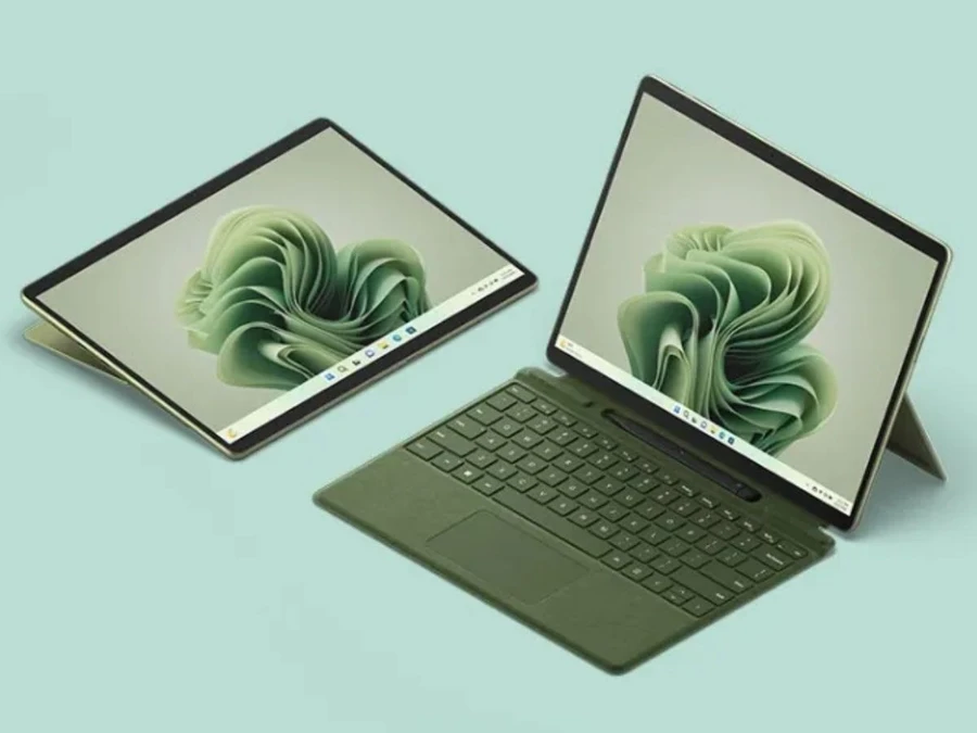 Ngoại hình của Surface Pro 9 Forest vô cùng bắt mắt với gam màu xanh rêu độc đáo