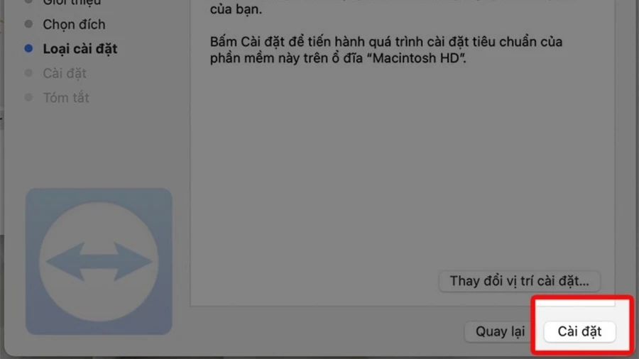 Chọn Cài đặt