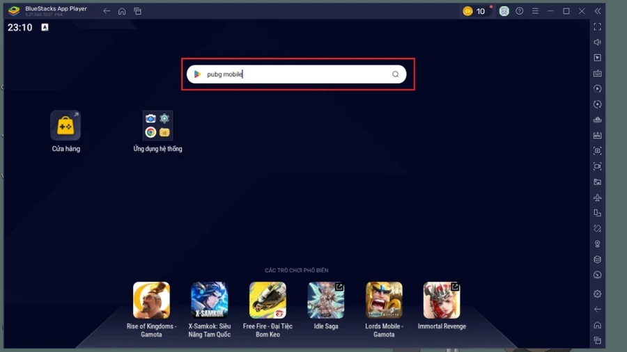 Vào CH Play, tìm kiếm PUBG Mobile