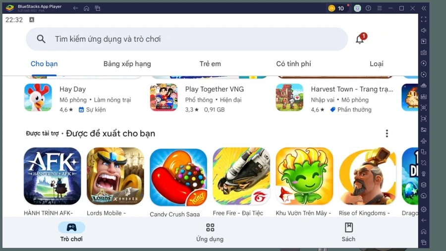 Về cơ bản, CH Play trên giả lập có giao diện và chức năng tương tự như CH Play trên điện thoại