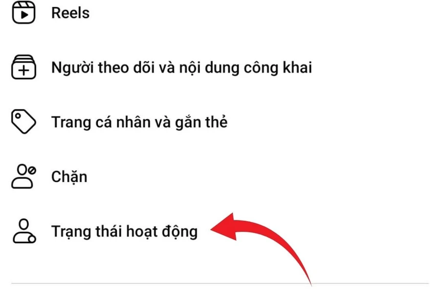 Chọn trạng thái hoạt động