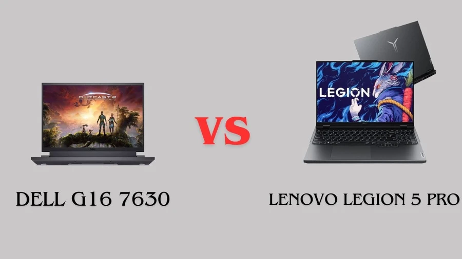 Chất lượng màn hình  Dell G16 7630 và Lenovo Legion 5 Pro :  Độ sắc nét và màu sắc sống động.