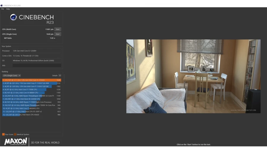 Thông số Cinebench Lenovo ThinkBook Plus Gen 3