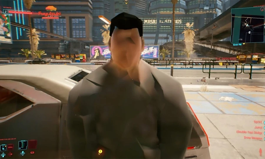 Một chiếc bug trong những ngày đầu ra mắt của Cyberpunk 2077