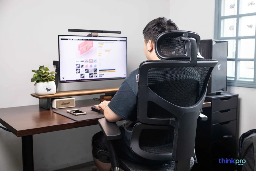 Trải nghiệm ghế công thái học VChair Commander tại ThinkPro