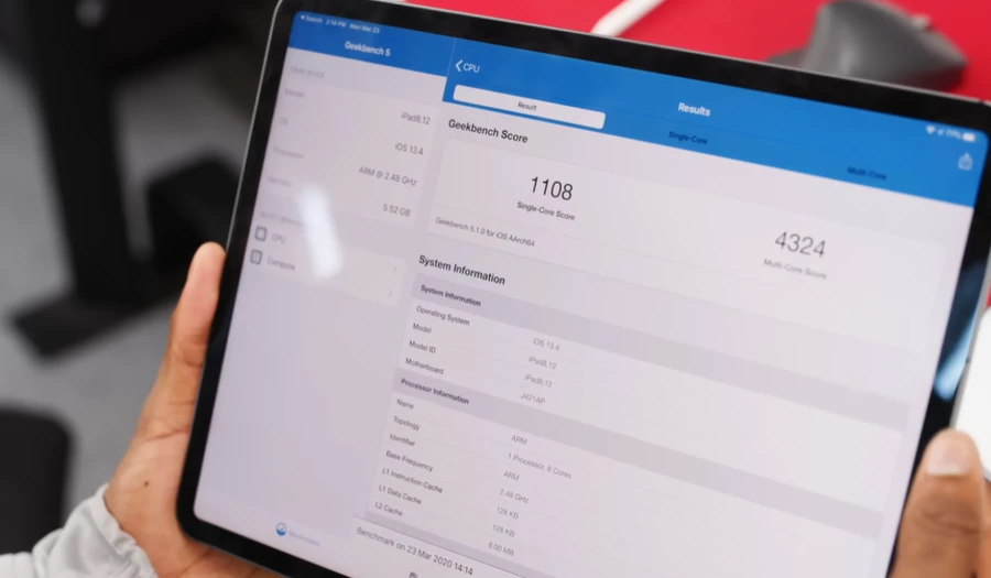 Bài test hiệu năng của iPad Pro M1