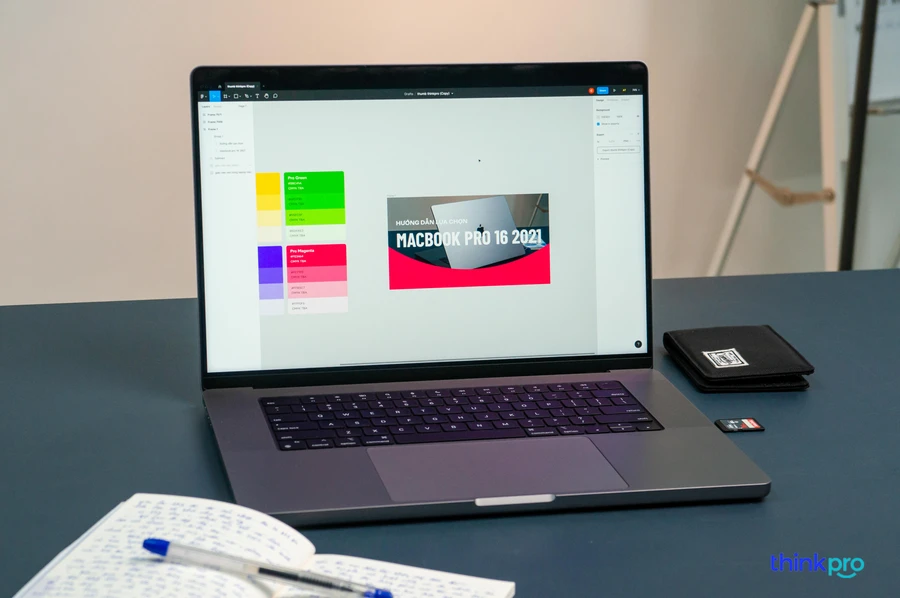 MacBook Pro 16 2021 M1 Pro mạnh mẽ, tản nhiệt tốt, lý tưởng cho chỉnh sửa video và đa nhiệm.