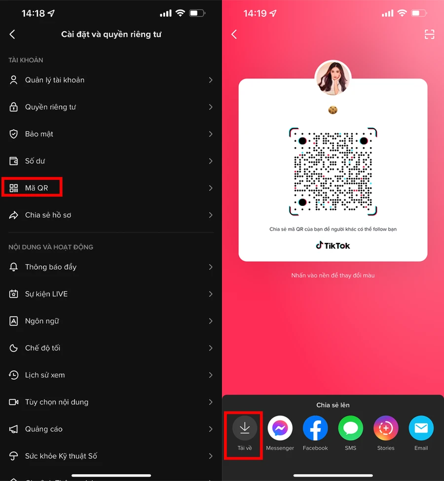 Quét mã TikCode từ ảnh chụp màn hình