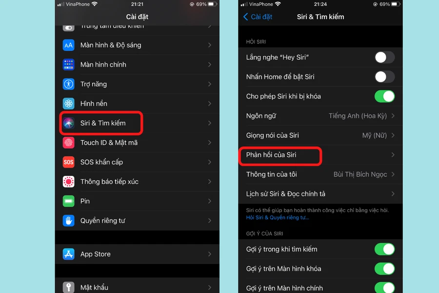 Siri đọc phần trăm pin khi khóa màn hình