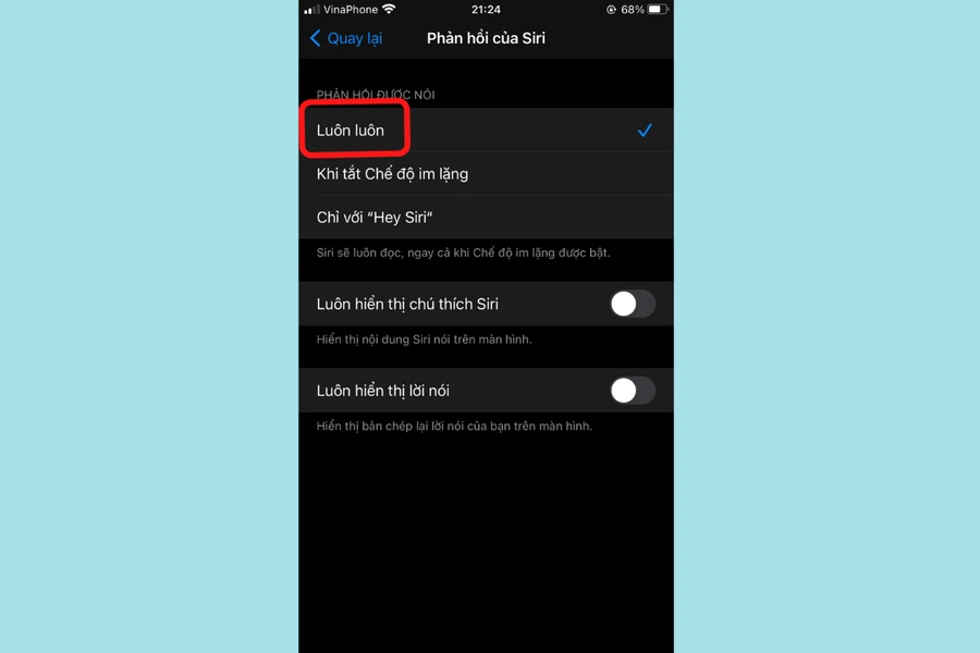 Siri đọc phần trăm pin thiết bị ngay cả khi khóa màn hình