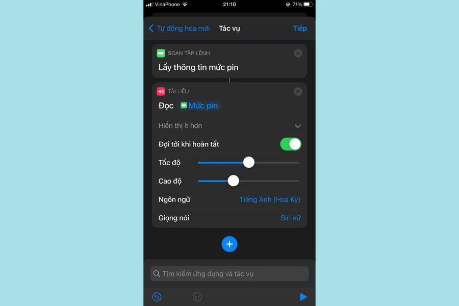 Siri tùy chỉnh giọng đọc, tốc độ, cao độ, ngôn ngữ và giọng nói