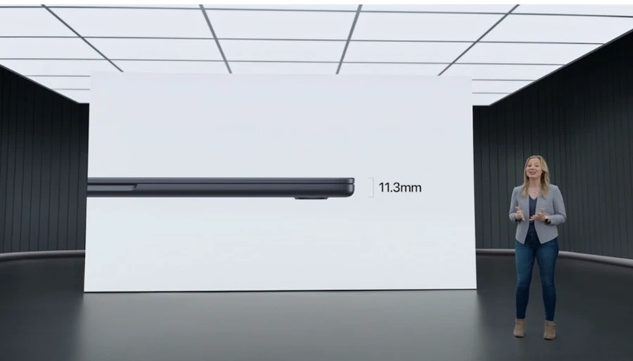 Thiết kế của Macbook Air M2 có sự thay đổi