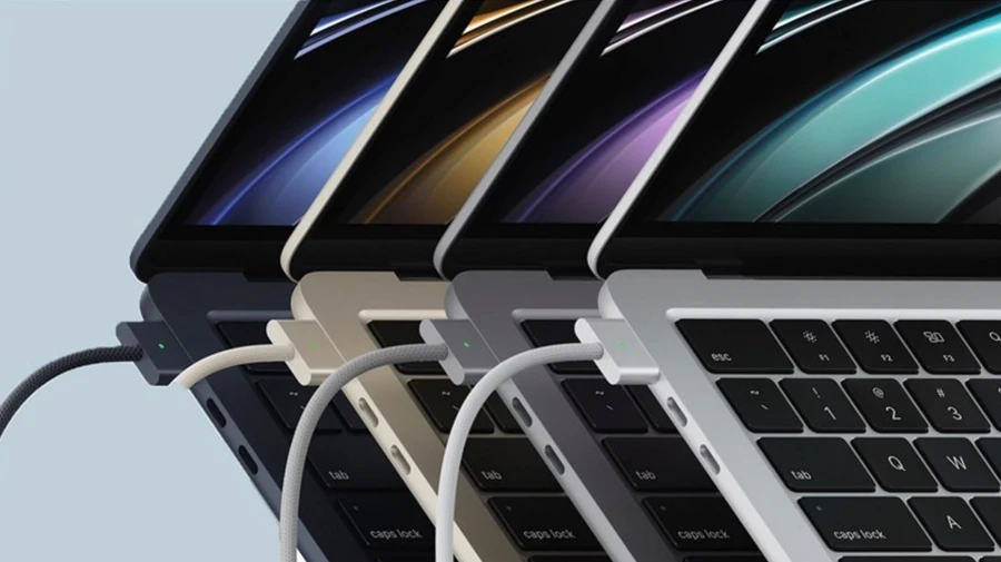 MacBook Air M2 xuất hiện thêm cổng sạc MagSafe