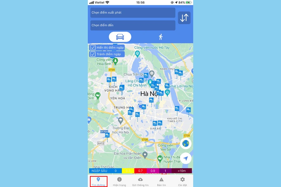 Ứng dụng HSDC Maps, tính năng Tìm đường