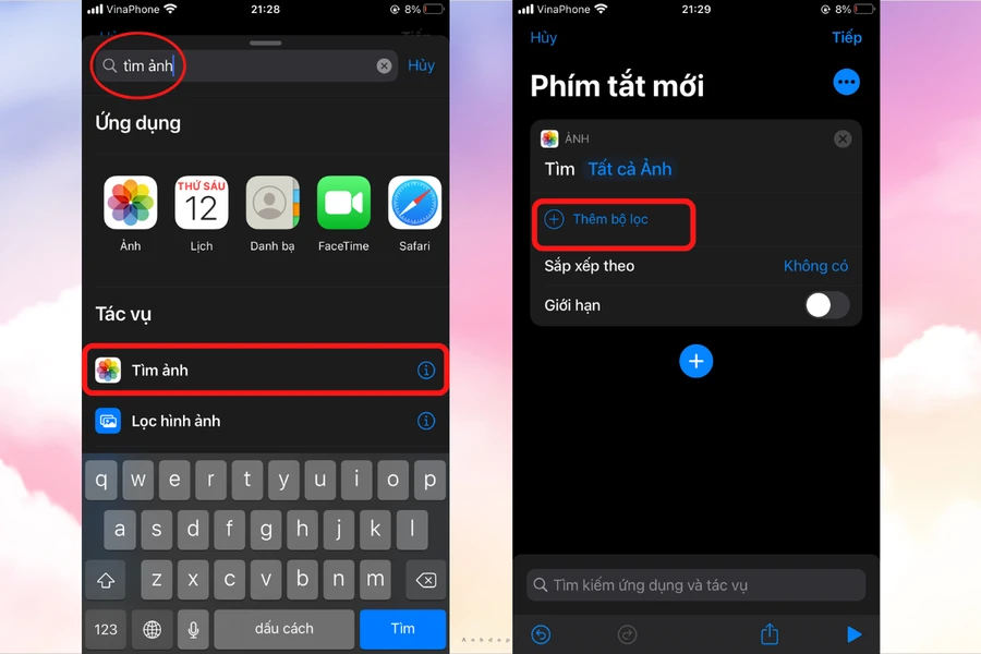 iPhone tự động thay hình nền