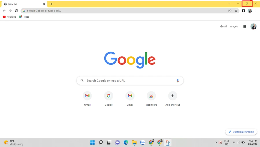 Chia cửa sổ trên Windows 11