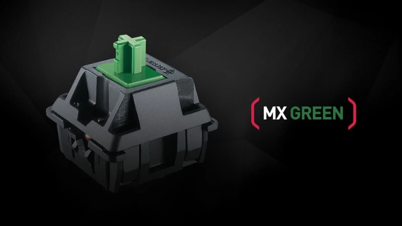 MX Green Switch thường được sử dụng cho các thanh Space