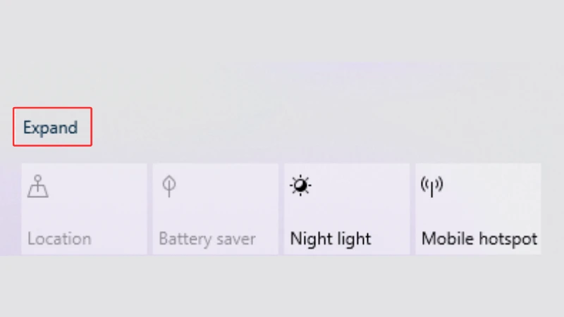 Taskbar chưa expand 