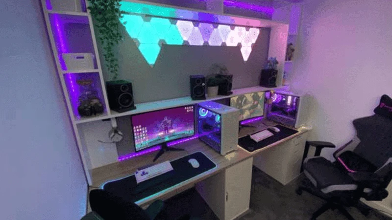 Setup góc gaming cặp đôi