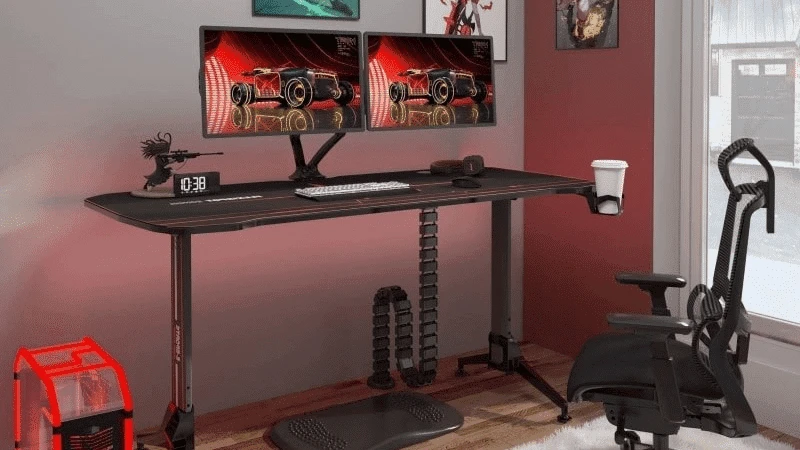 Gaming setup với linh kiện công thái học 