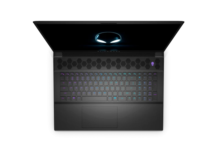 Bàn phím laptop Dell Alienware m18 được thiết kế với bố cục hợp lý