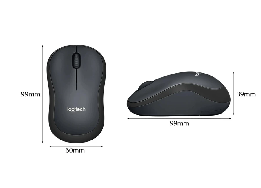 Chuột Logitech M221 tạo sự thoải mái cho cả người dùng tay trái và tay phải