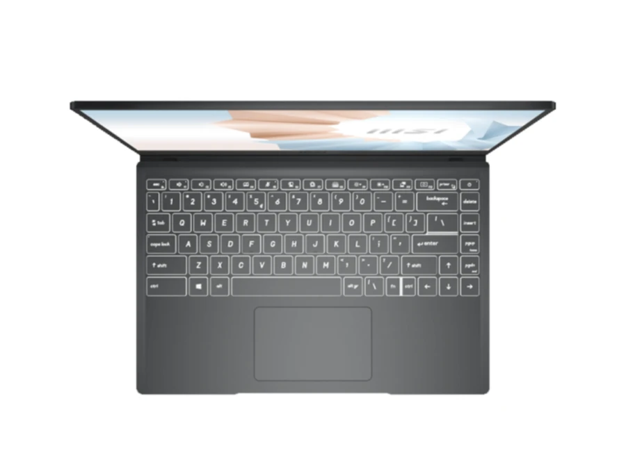 MSI Modern 14 B11MOU được trang bị bộ bàn phím rộng rãi