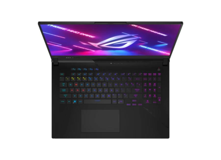Bàn phím của ASUS ROG Strix Scar 17 2023 có hành trình phím sâu