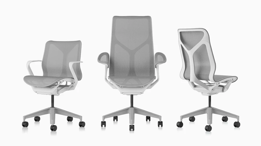 Ghế công thái học Herman Miller Cosm High Back màu khoáng với thiết kế hiện đại, mang lại cảm giác ngồi nhẹ nhàng.