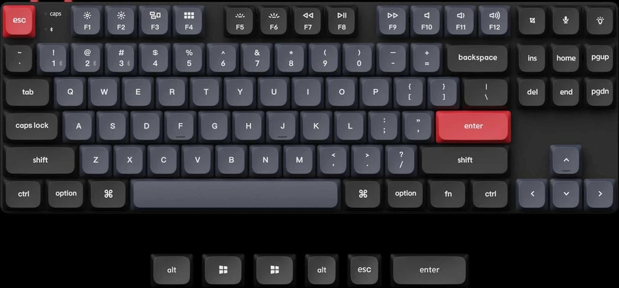Tương thích - Bàn phím cơ Keychron K1 Pro QMK/VIA