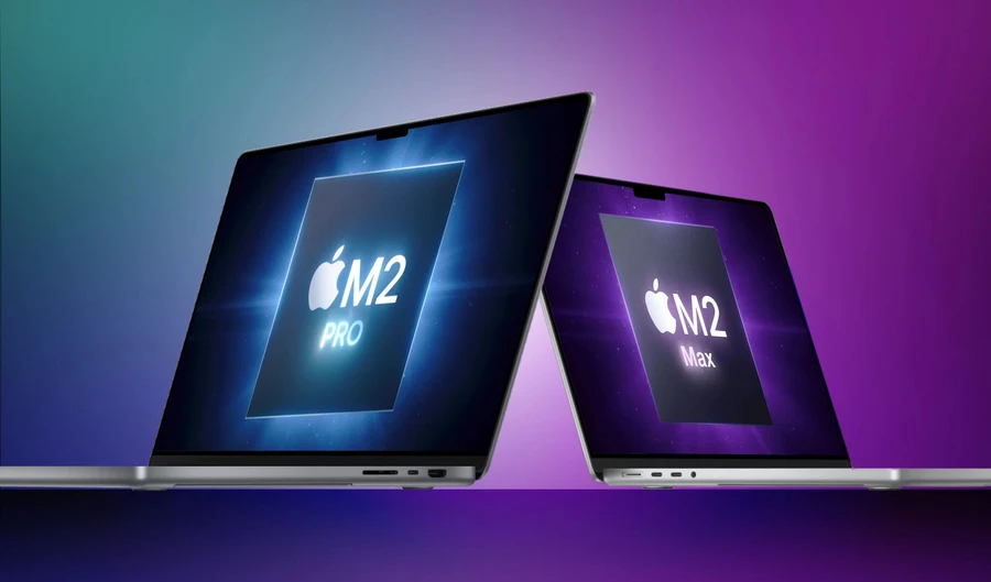 MacBook Pro M2 series với thiết kế cũ, thiếu màn hình mini-LED và FaceID