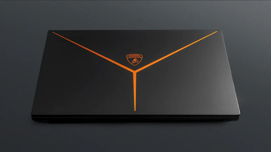 Razer Blade 16 Lamborghini bản đặc biệt với vỏ nhôm CNC, chi tiết màu cam và cấu hình mạnh mẽ.