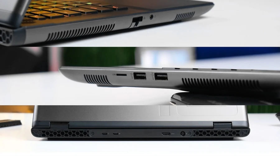 Hệ thống cổng kết nối của Dell Alienware chủ yếu phục vụ mục đích chơi game
