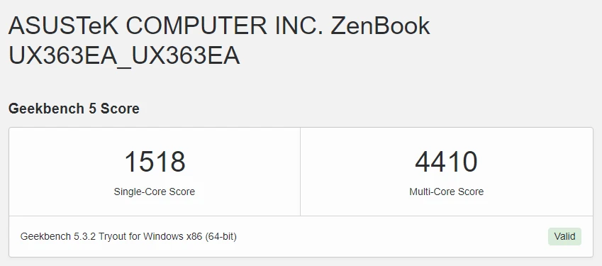 Hiệu năng - Asus Zenbook Flip 13 UX363 OLED